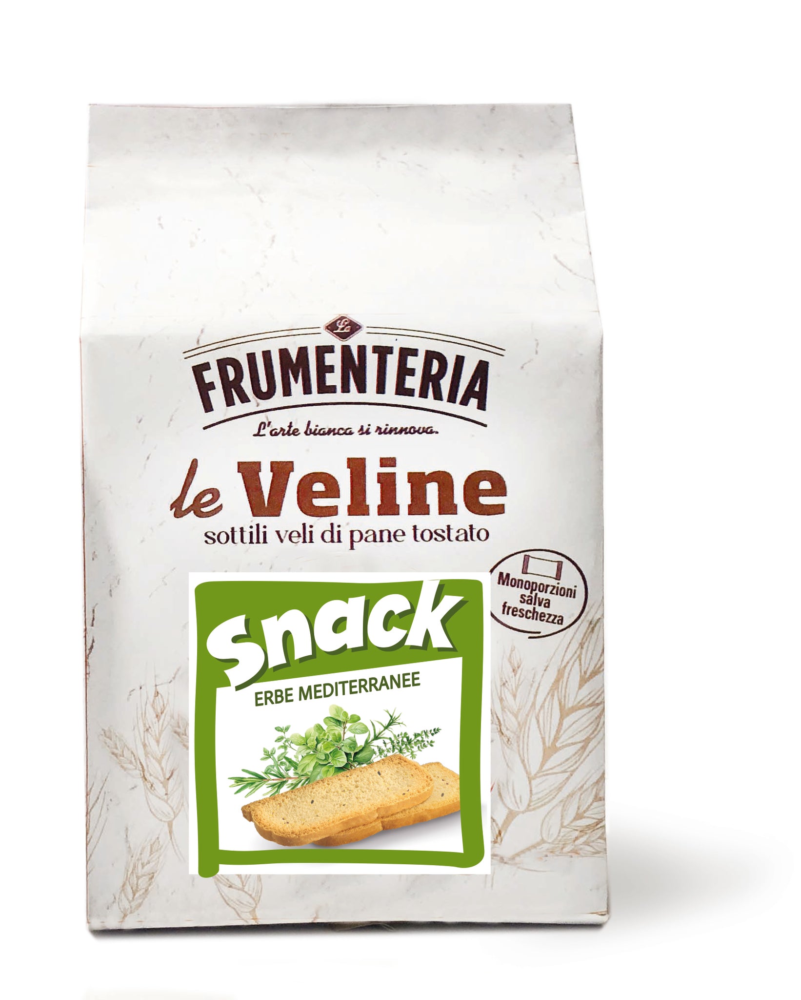 Le Veline Snack con erbe mediterranee - La Frumenteria 120g